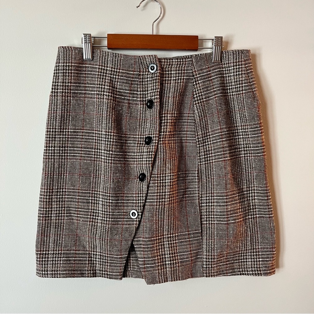 Vintage Plaid Mini Skirt